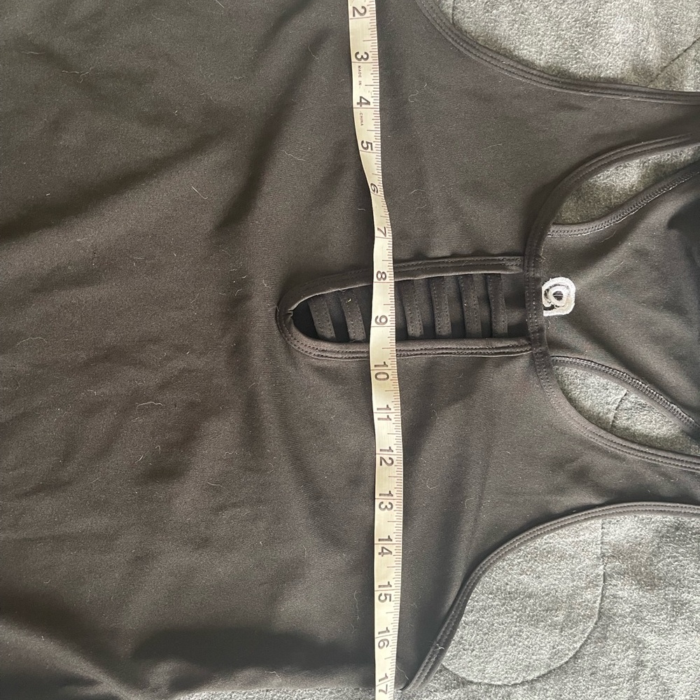 POP Fit Black Racerback Tank Top - Picture 7 of 8